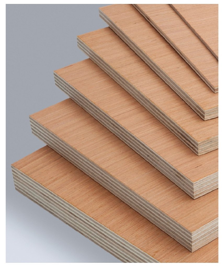 Plywood structural and decorative stacked sheets